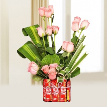 Fresh Flower Pink Lily Bouquet 